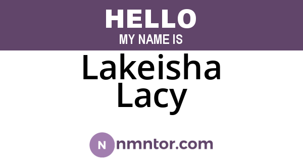 Lakeisha Lacy
