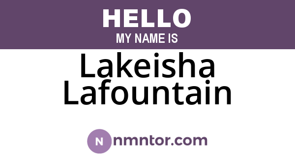 Lakeisha Lafountain
