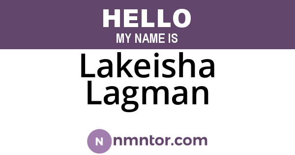 Lakeisha Lagman