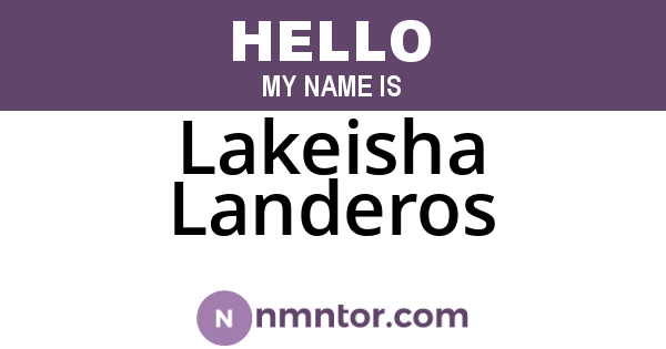 Lakeisha Landeros
