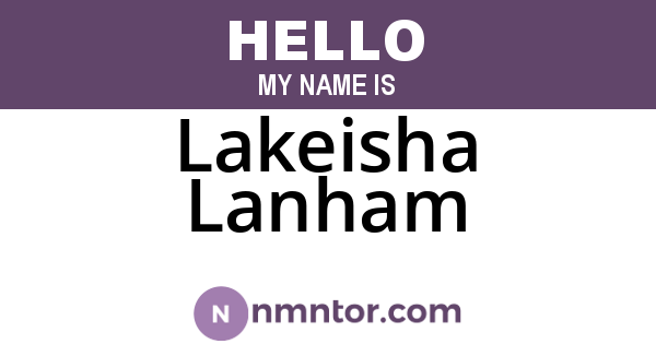 Lakeisha Lanham