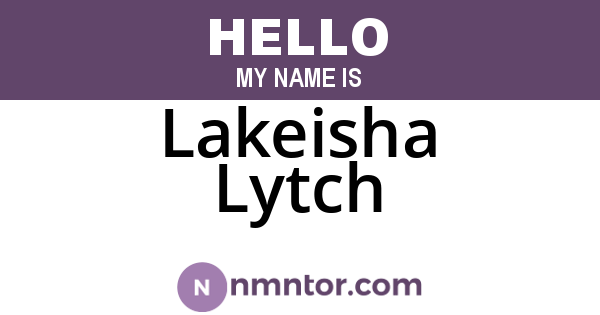 Lakeisha Lytch