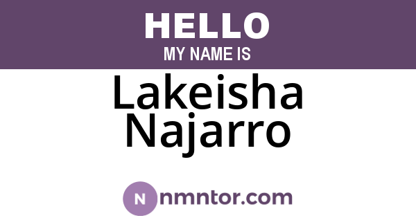 Lakeisha Najarro