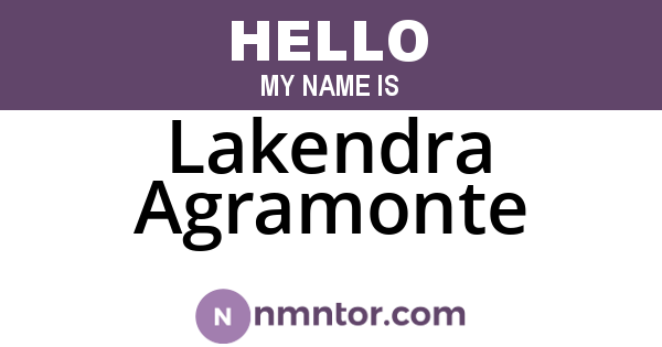 Lakendra Agramonte