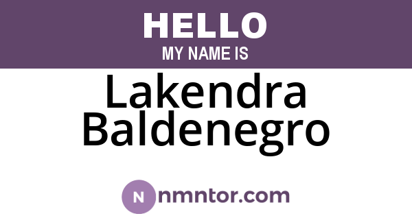 Lakendra Baldenegro