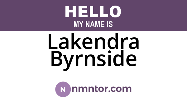 Lakendra Byrnside
