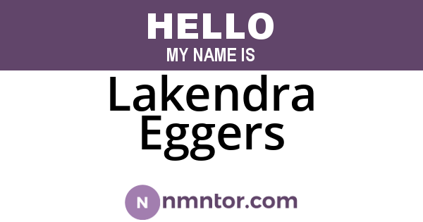 Lakendra Eggers