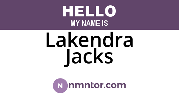 Lakendra Jacks