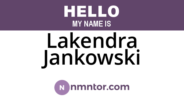 Lakendra Jankowski