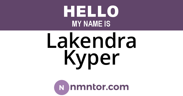 Lakendra Kyper
