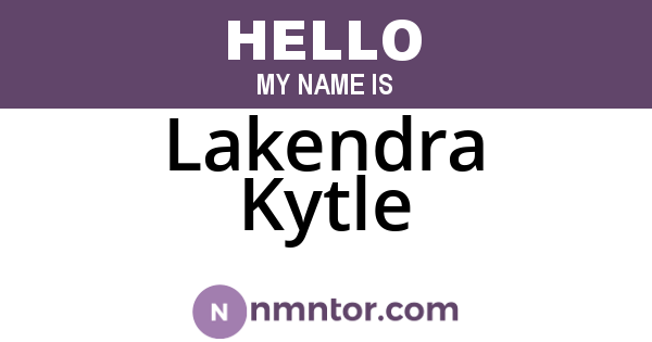 Lakendra Kytle