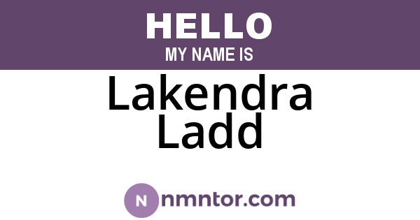Lakendra Ladd