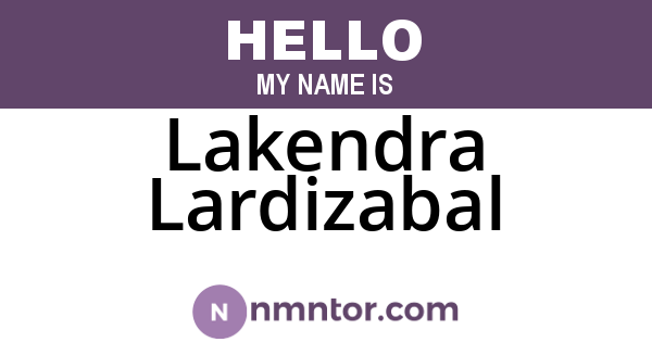 Lakendra Lardizabal
