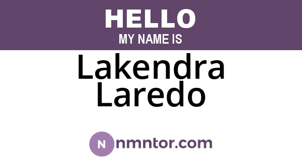 Lakendra Laredo