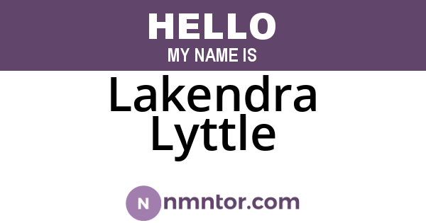 Lakendra Lyttle