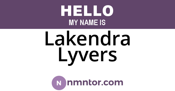 Lakendra Lyvers