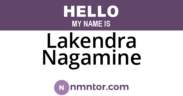 Lakendra Nagamine