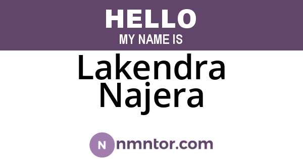 Lakendra Najera