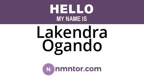 Lakendra Ogando