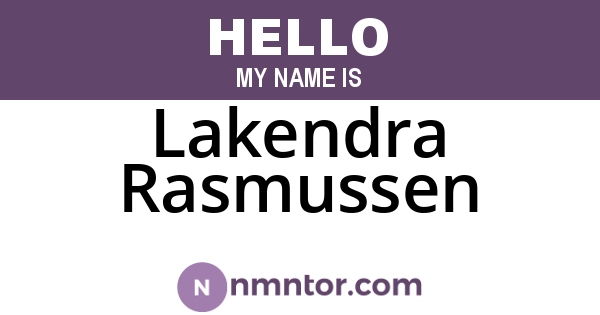Lakendra Rasmussen