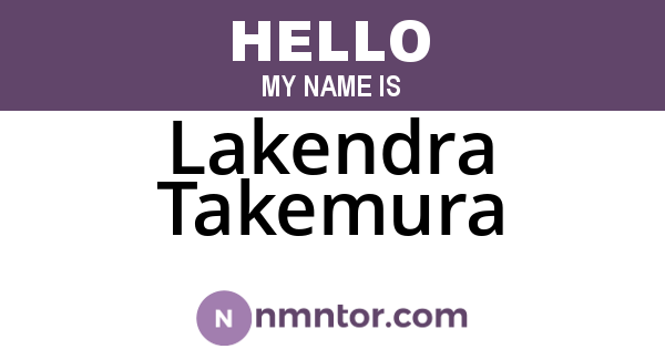 Lakendra Takemura