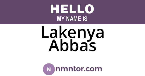 Lakenya Abbas