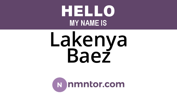 Lakenya Baez