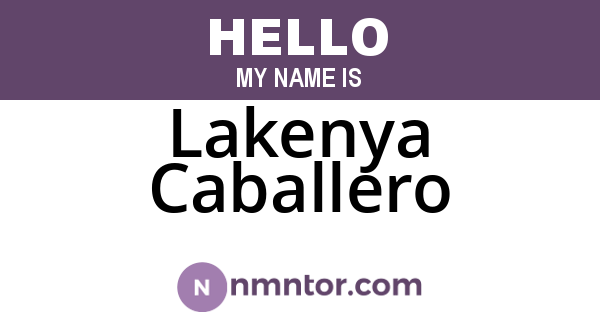 Lakenya Caballero