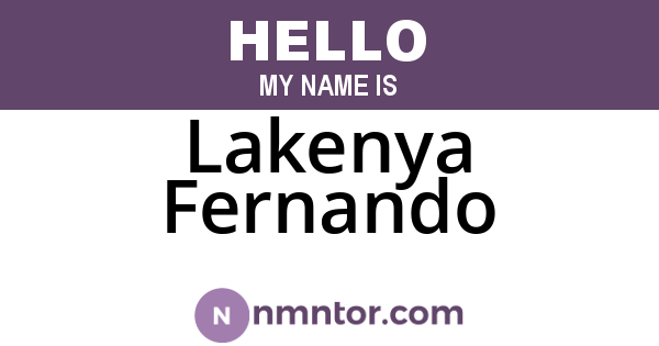 Lakenya Fernando