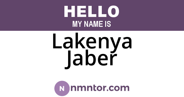 Lakenya Jaber
