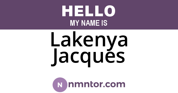 Lakenya Jacques