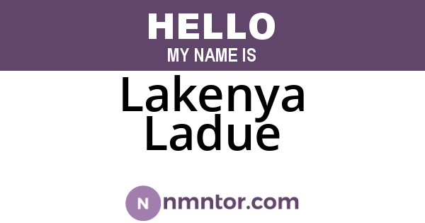 Lakenya Ladue