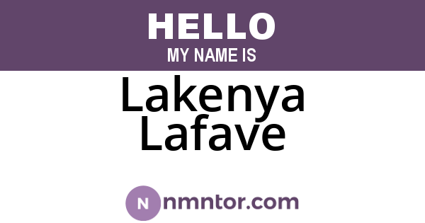 Lakenya Lafave