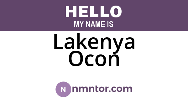 Lakenya Ocon