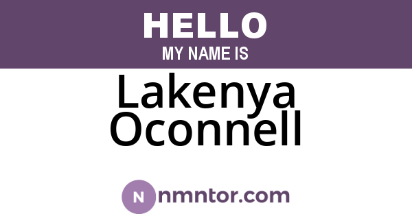 Lakenya Oconnell