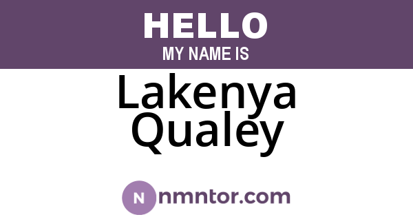 Lakenya Qualey