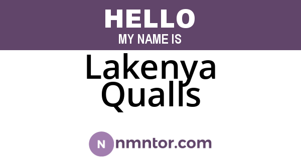 Lakenya Qualls