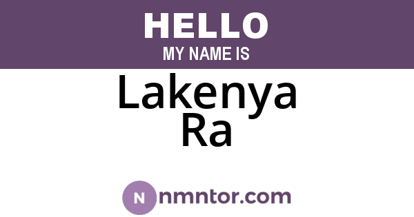 Lakenya Ra