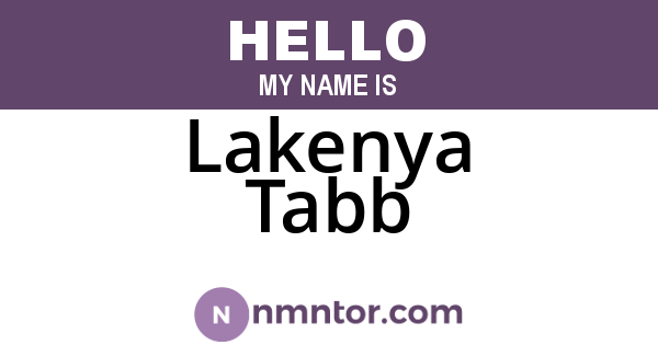 Lakenya Tabb