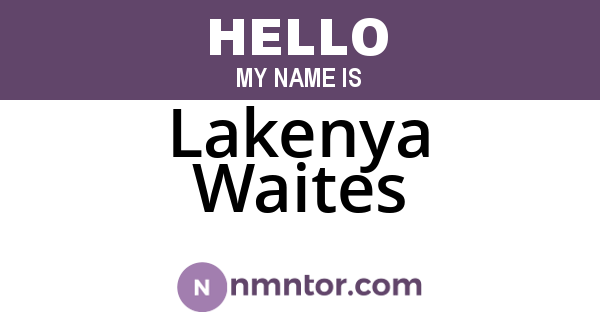 Lakenya Waites