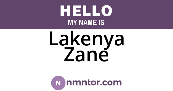 Lakenya Zane