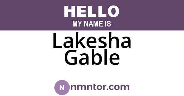 Lakesha Gable