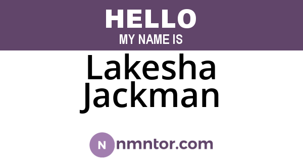 Lakesha Jackman