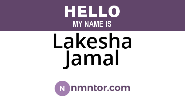 Lakesha Jamal