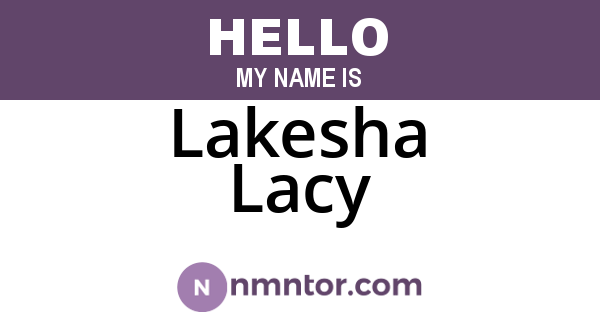 Lakesha Lacy