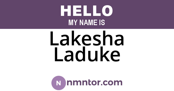 Lakesha Laduke