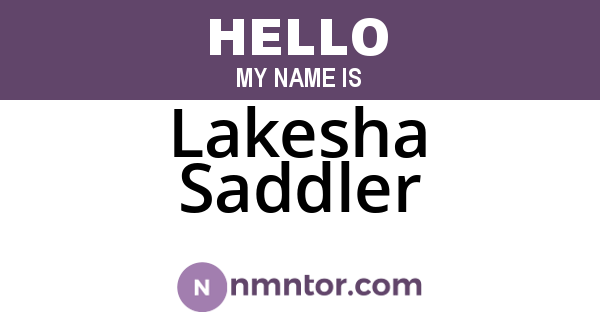 Lakesha Saddler