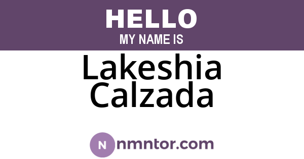 Lakeshia Calzada