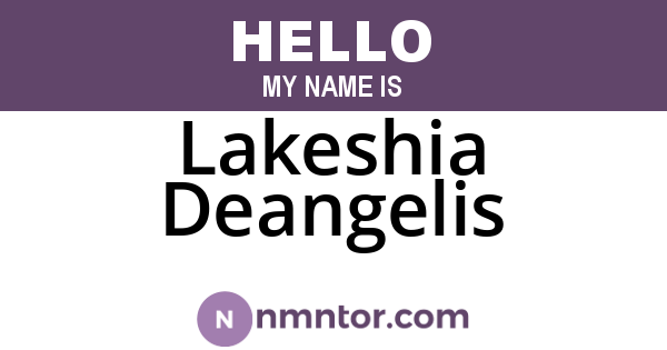Lakeshia Deangelis