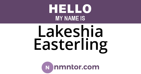 Lakeshia Easterling